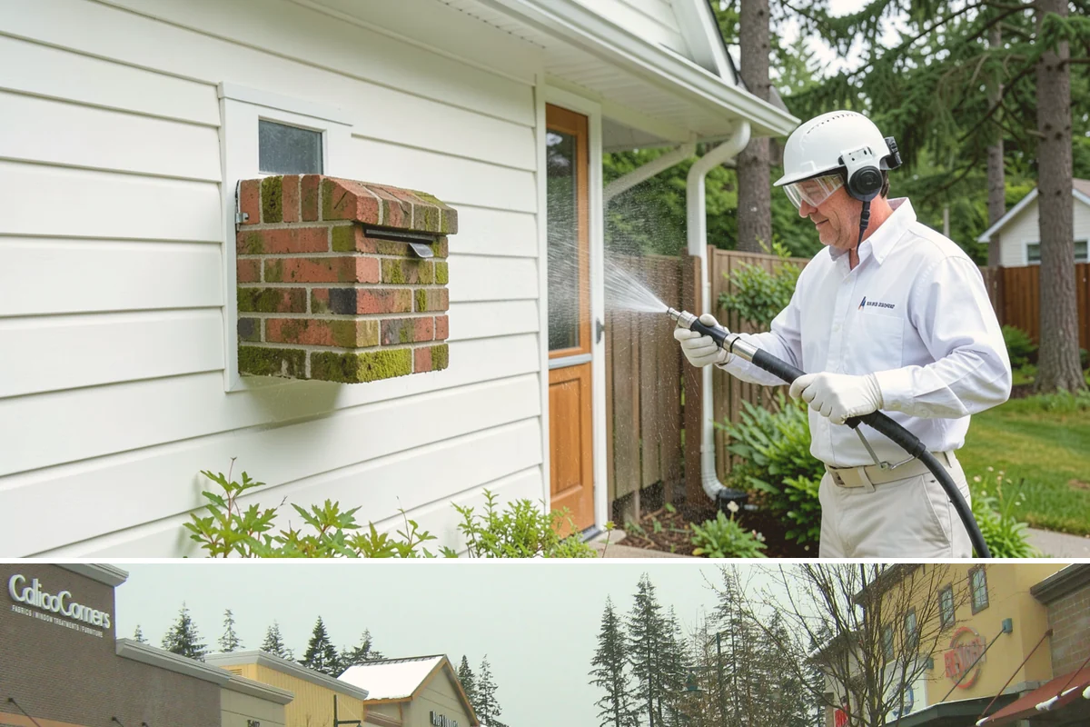 Brick Cleaning in Mill Creek, Snohomish County, WA - Late spring and summer let brick and mortar dry fully between rains, which matters because saturated masonry is more vulnerable...