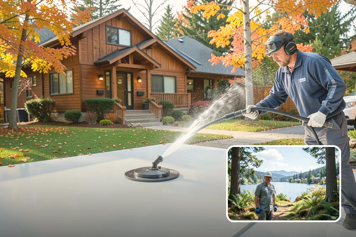 Brick Cleaning in Milton, King County, WA - Lifts moss and algae without eroding mortar joints