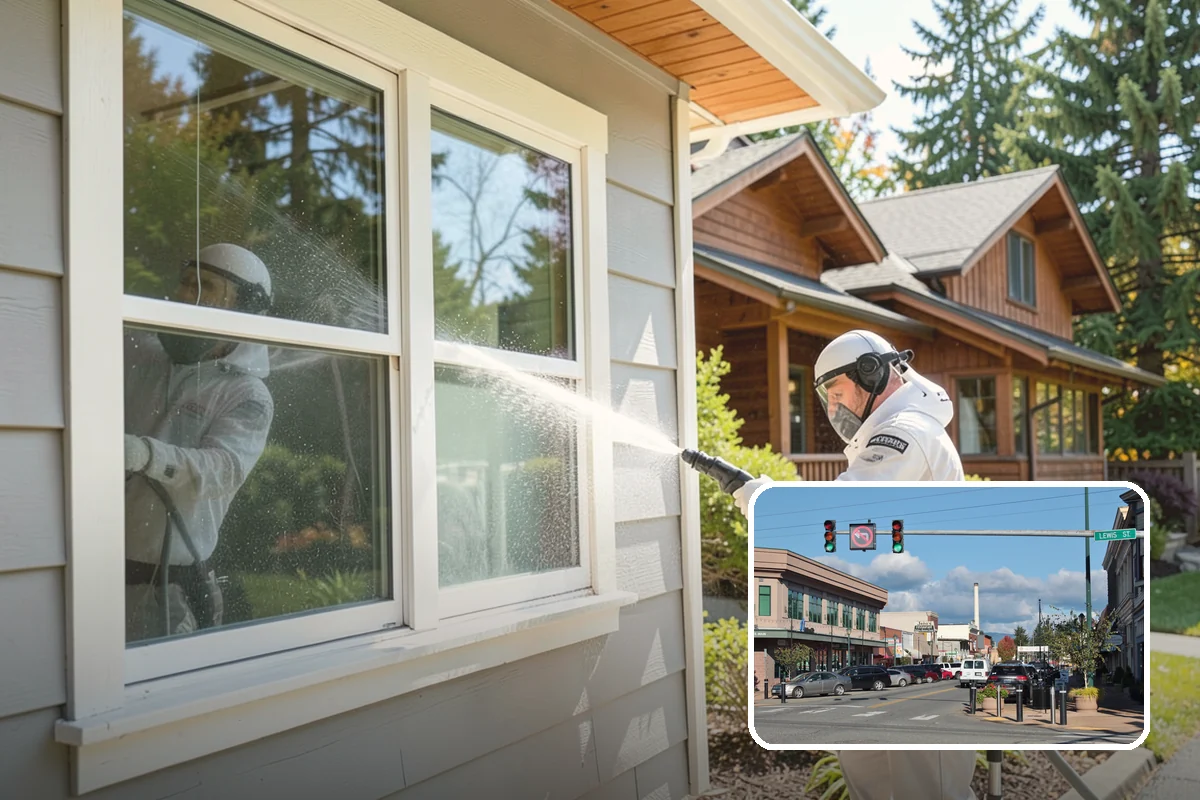 Brick Cleaning in Monroe, Snohomish County, WA - Lifts moss and algae without eroding mortar joints