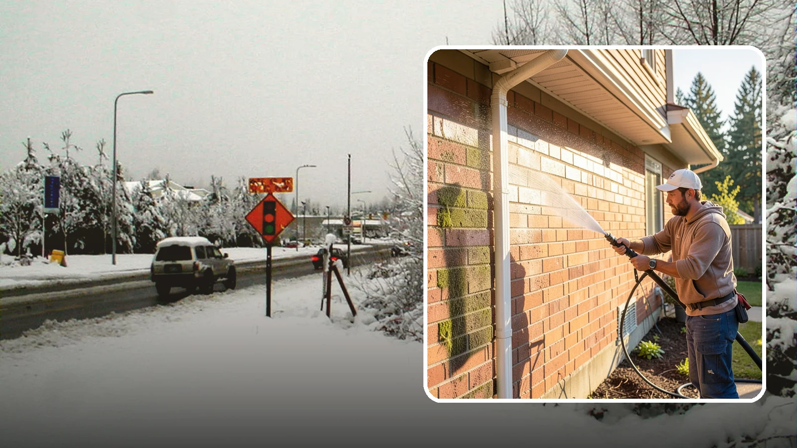 Brick Cleaning in Newcastle, King County, WA - Gently clean brick surfaces to remove moss, algae, and grime without eroding the soft mortar joints.