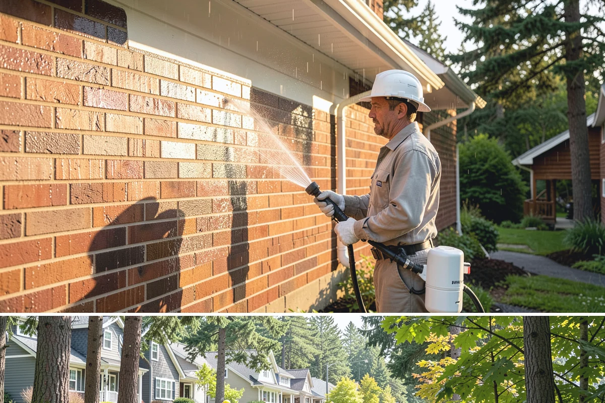 Brick Cleaning in Normandy Park, King County, WA - Late spring and summer let brick and mortar dry fully between rains, which matters because saturated masonry is more vulnerable...