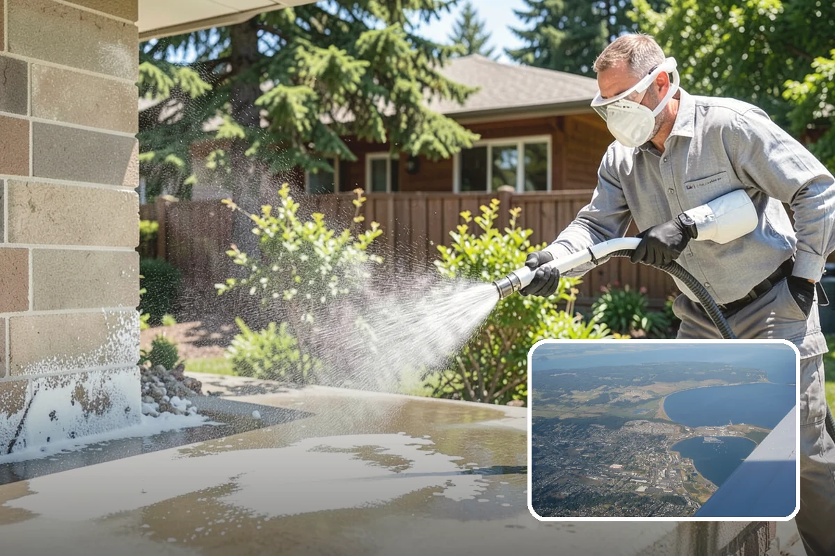 Brick Cleaning in Oak Harbor, Island County, WA - Lifts moss and algae without eroding mortar joints