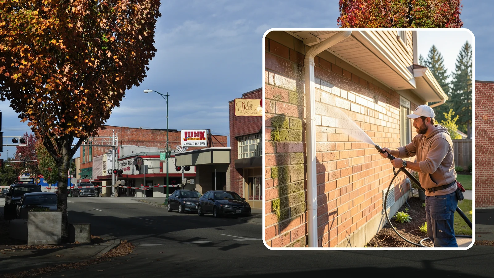 Brick Cleaning in Puyallup, Pierce County, WA - Gently clean brick surfaces to remove moss, algae, and grime without eroding the soft mortar joints.