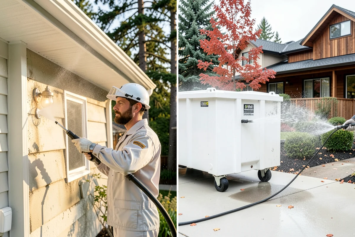 Brick Cleaning in Puyallup, Pierce County, WA - Saturate adjacent plants and protect openings
