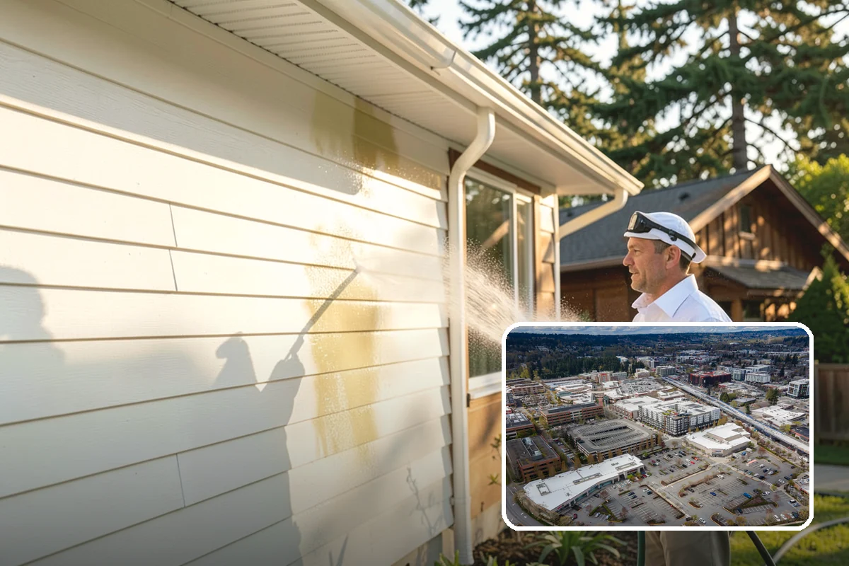 Brick Cleaning in Redmond, King County, WA - Lifts moss and algae without eroding mortar joints