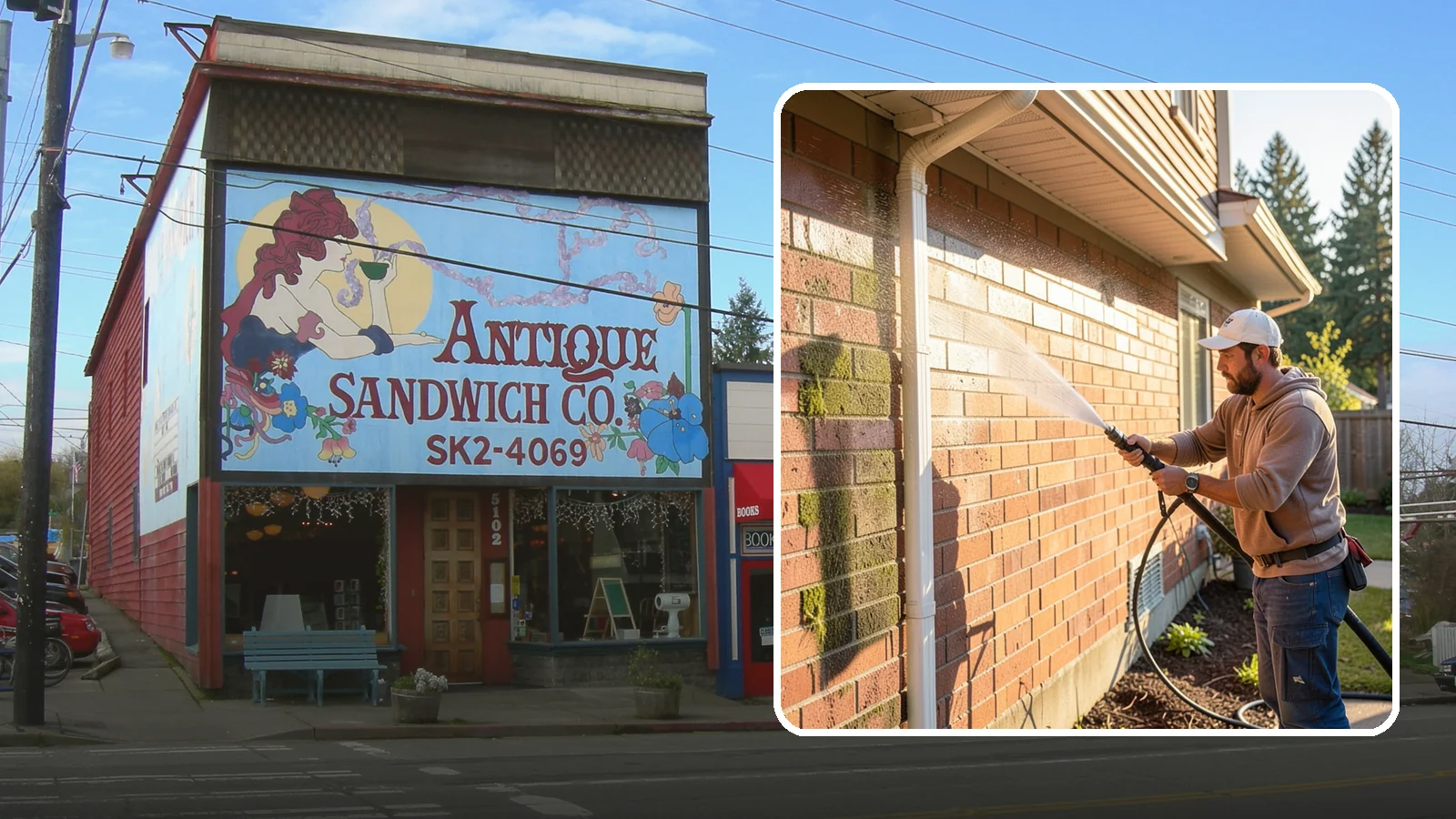 Brick Cleaning in Ruston, Pierce County, WA - Gently clean brick surfaces to remove moss, algae, and grime without eroding the soft mortar joints.