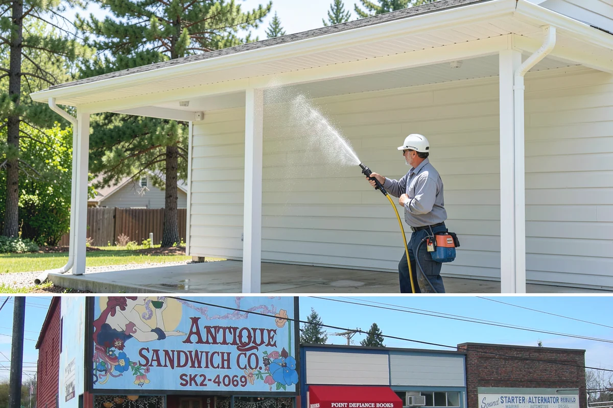 Brick Cleaning in Ruston, Pierce County, WA - Late spring and summer let brick and mortar dry fully between rains, which matters because saturated masonry is more vulnerable...