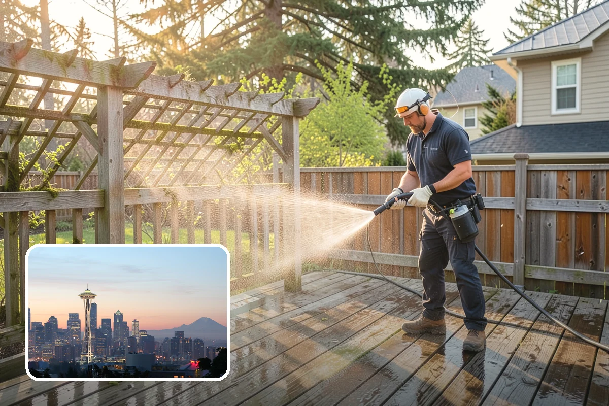 Brick Cleaning in Seattle, King County, WA - Lifts moss and algae without eroding mortar joints