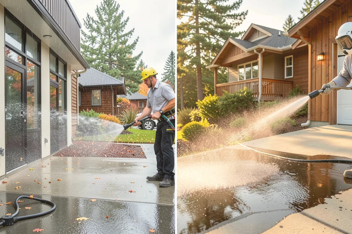 Brick Cleaning in Snohomish, Snohomish County, WA - Saturate adjacent plants and protect openings