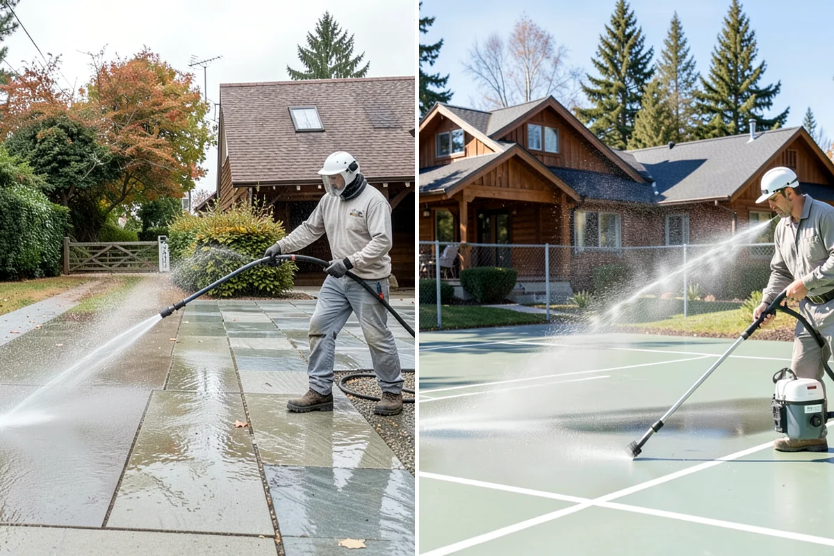 Brick Cleaning in Snoqualmie, King County, WA - Saturate adjacent plants and protect openings