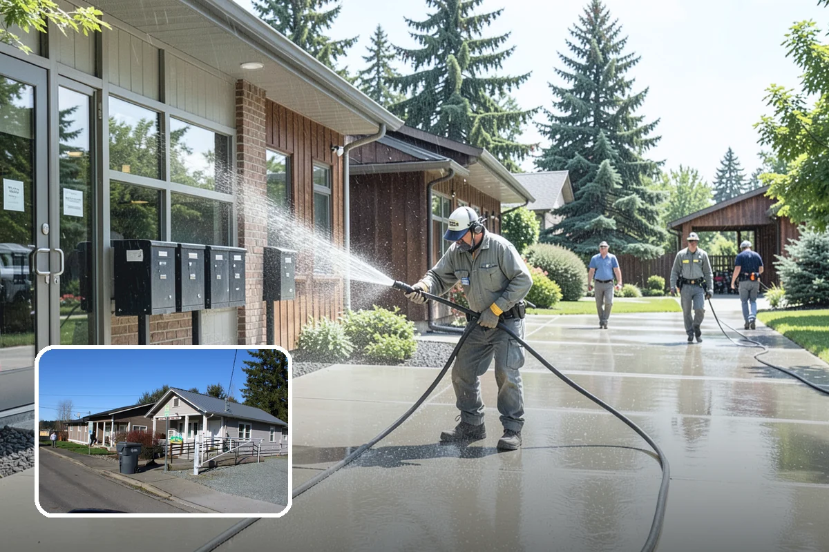 Brick Cleaning in South Prairie, Pierce County, WA - Lifts moss and algae without eroding mortar joints