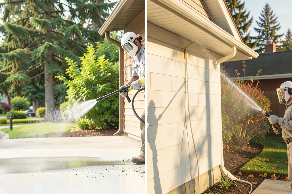 Brick Cleaning in Stanwood, Snohomish County, WA - Saturate adjacent plants and protect openings