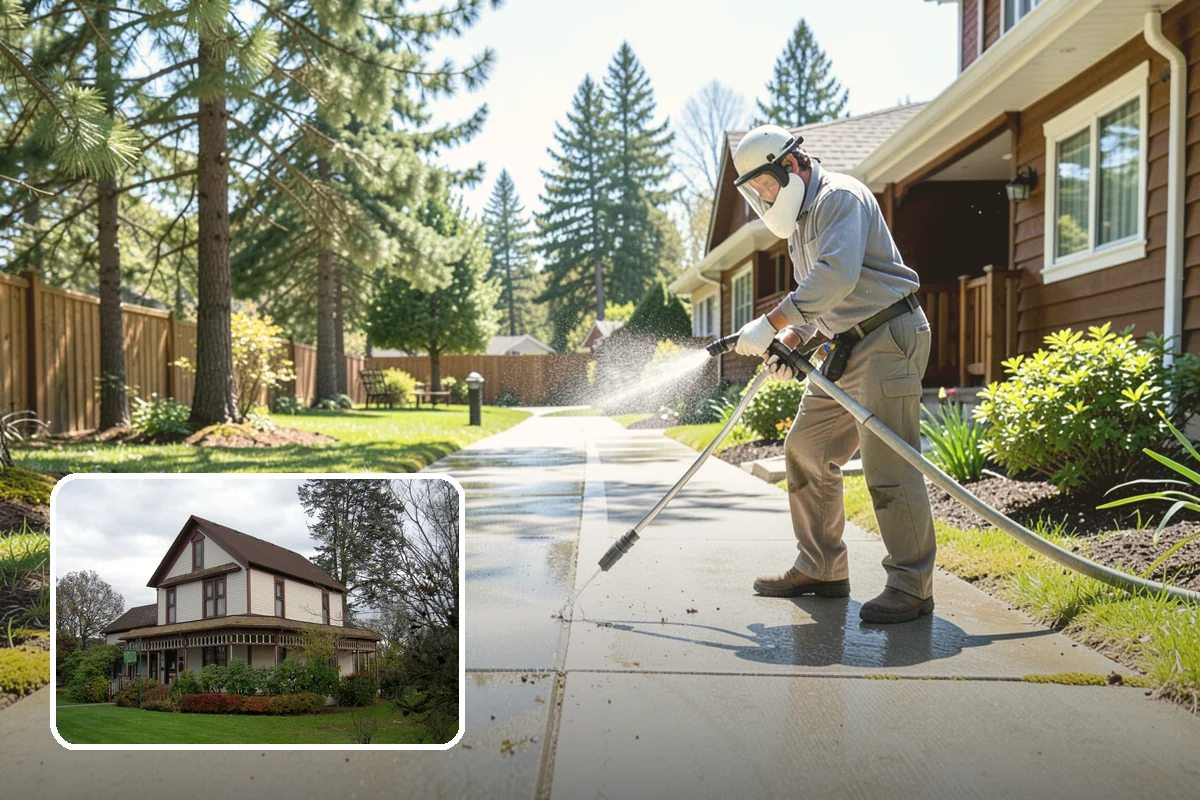 Brick Cleaning in Sumner, Pierce County, WA - Lifts moss and algae without eroding mortar joints