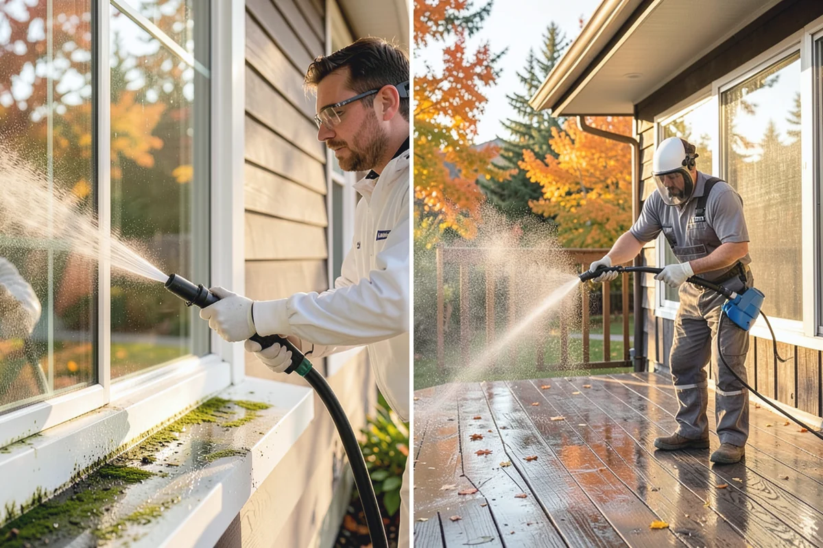 Brick Cleaning in Sumner, Pierce County, WA - Saturate adjacent plants and protect openings