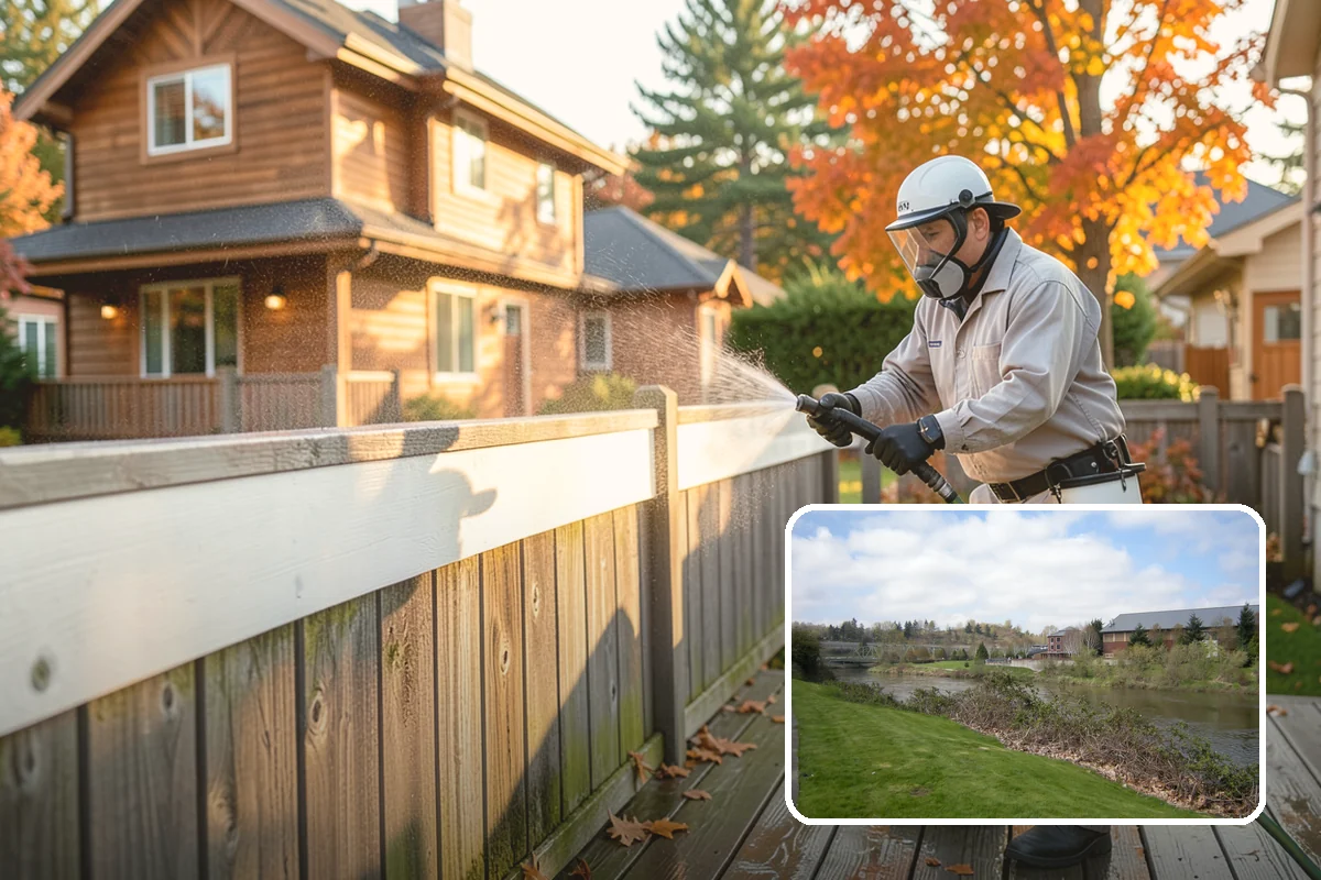 Brick Cleaning in Tukwila, King County, WA - Lifts moss and algae without eroding mortar joints