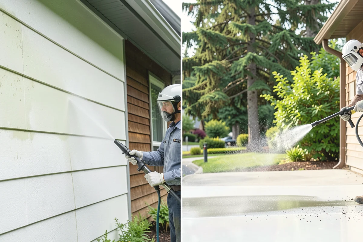 Brick Cleaning in Tukwila, King County, WA - Saturate adjacent plants and protect openings