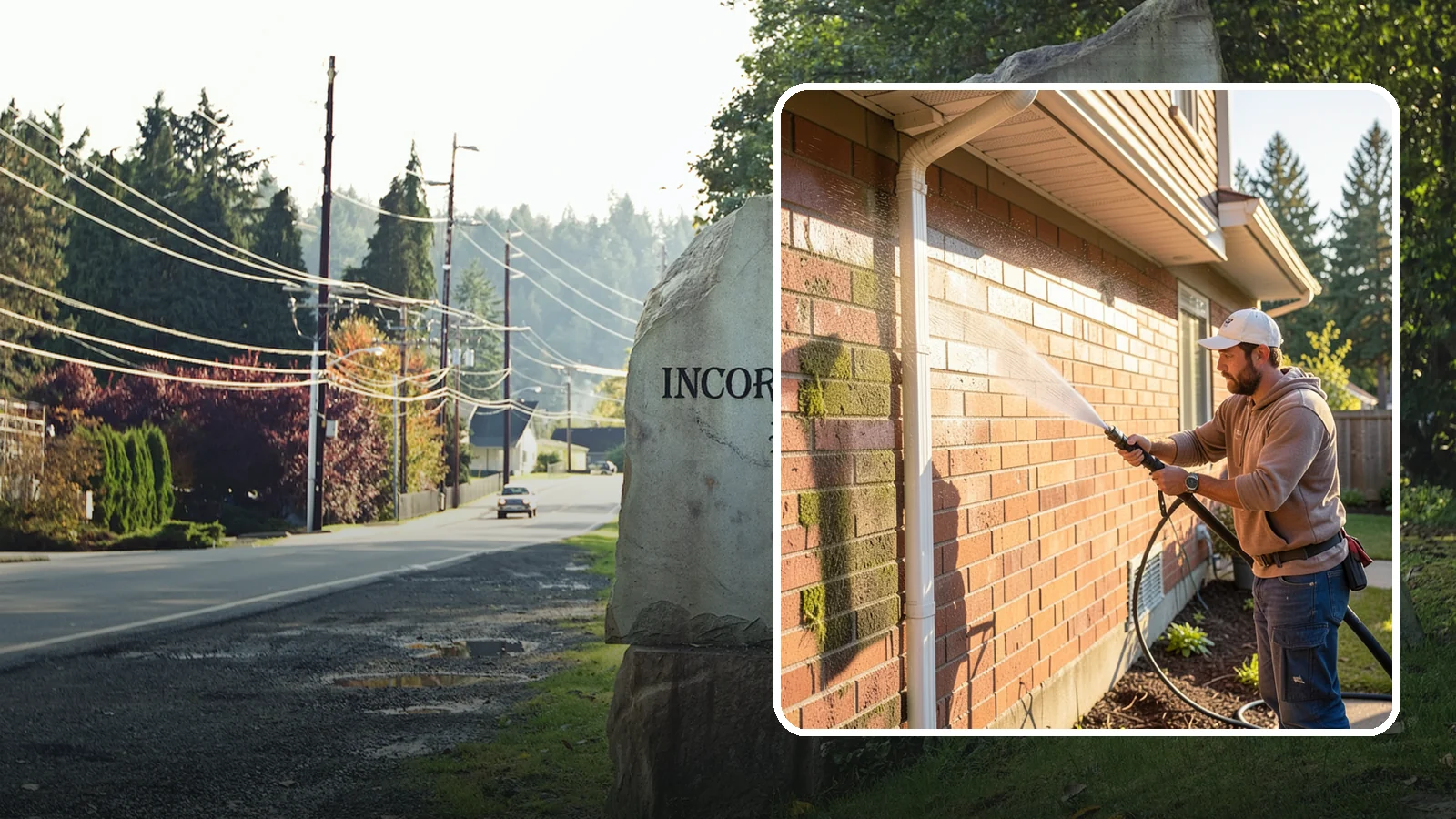 Brick Cleaning in Wilkeson, Pierce County, WA - Gently clean brick surfaces to remove moss, algae, and grime without eroding the soft mortar joints.