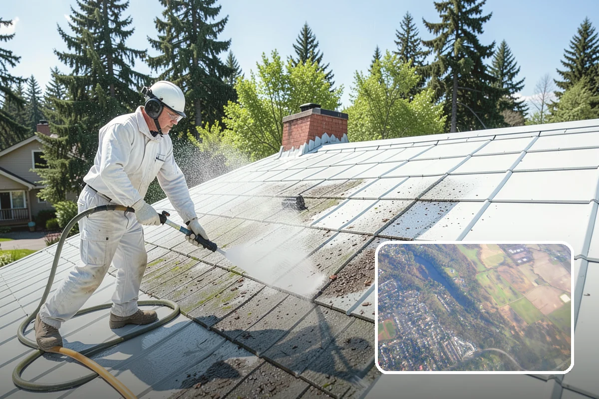 Brick House Washing in Algona, King County, WA - Clears algae and moss from porous brick faces