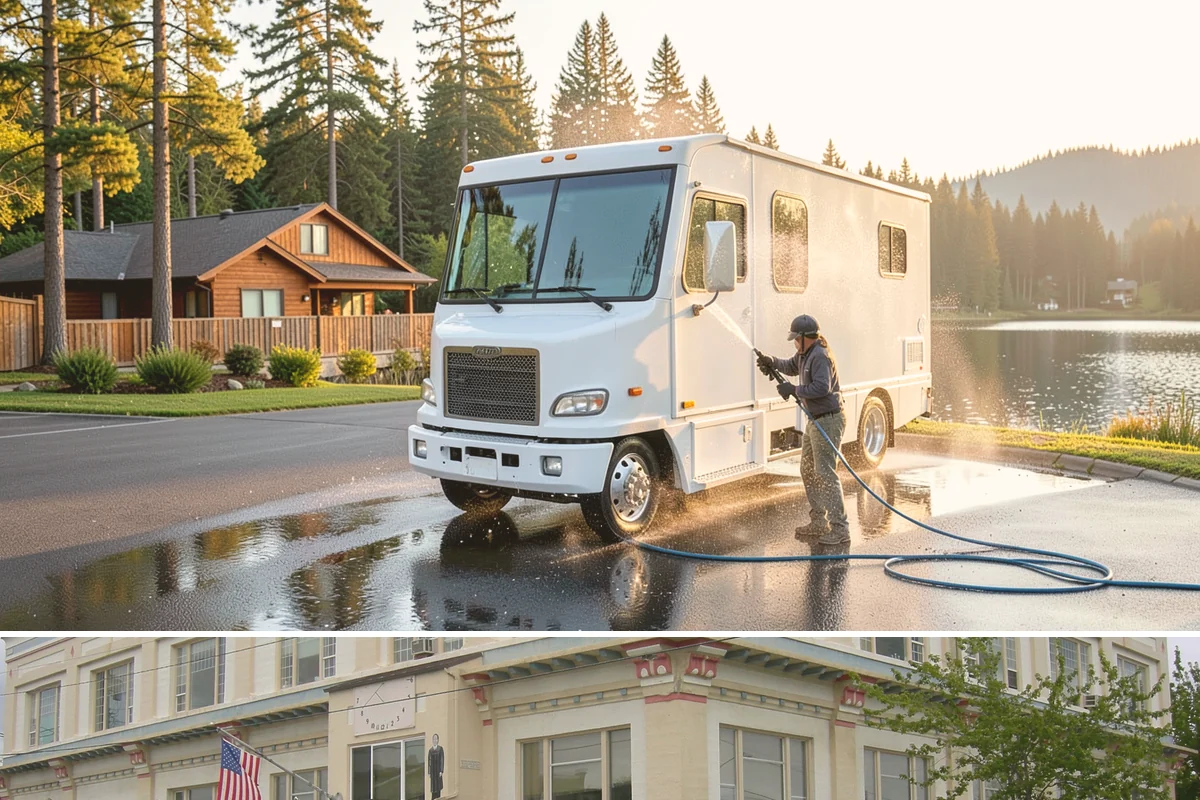 Brick House Washing in Anacortes, Skagit County, WA - Target the drier summer window so the porous brick and mortar can dry fully after the wash.