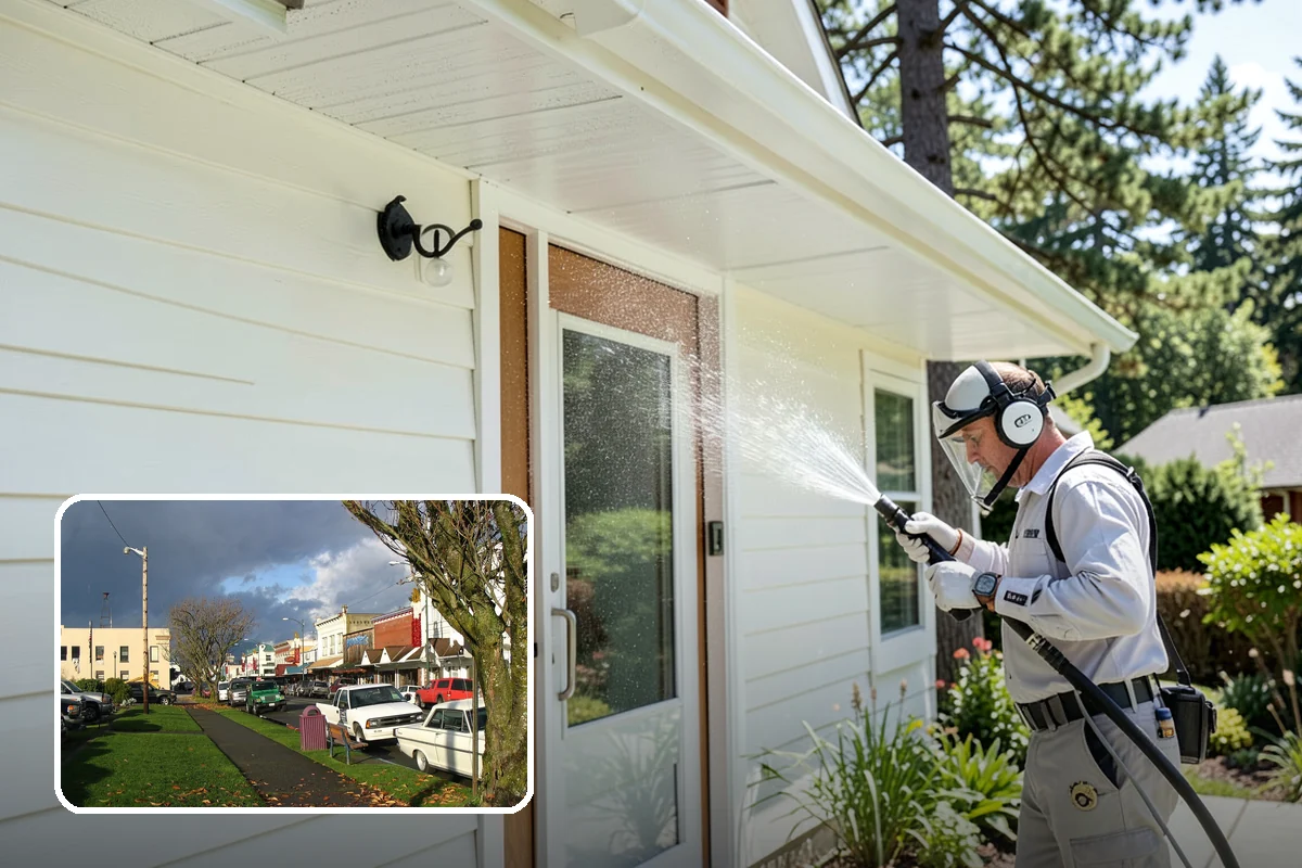 Brick House Washing in Arlington, Snohomish County, WA - Clears algae and moss from porous brick faces