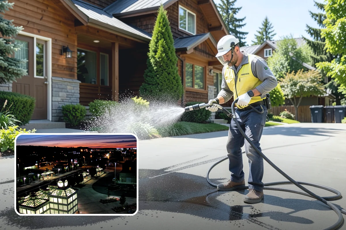 Brick House Washing in Auburn, King County, WA - Clears algae and moss from porous brick faces