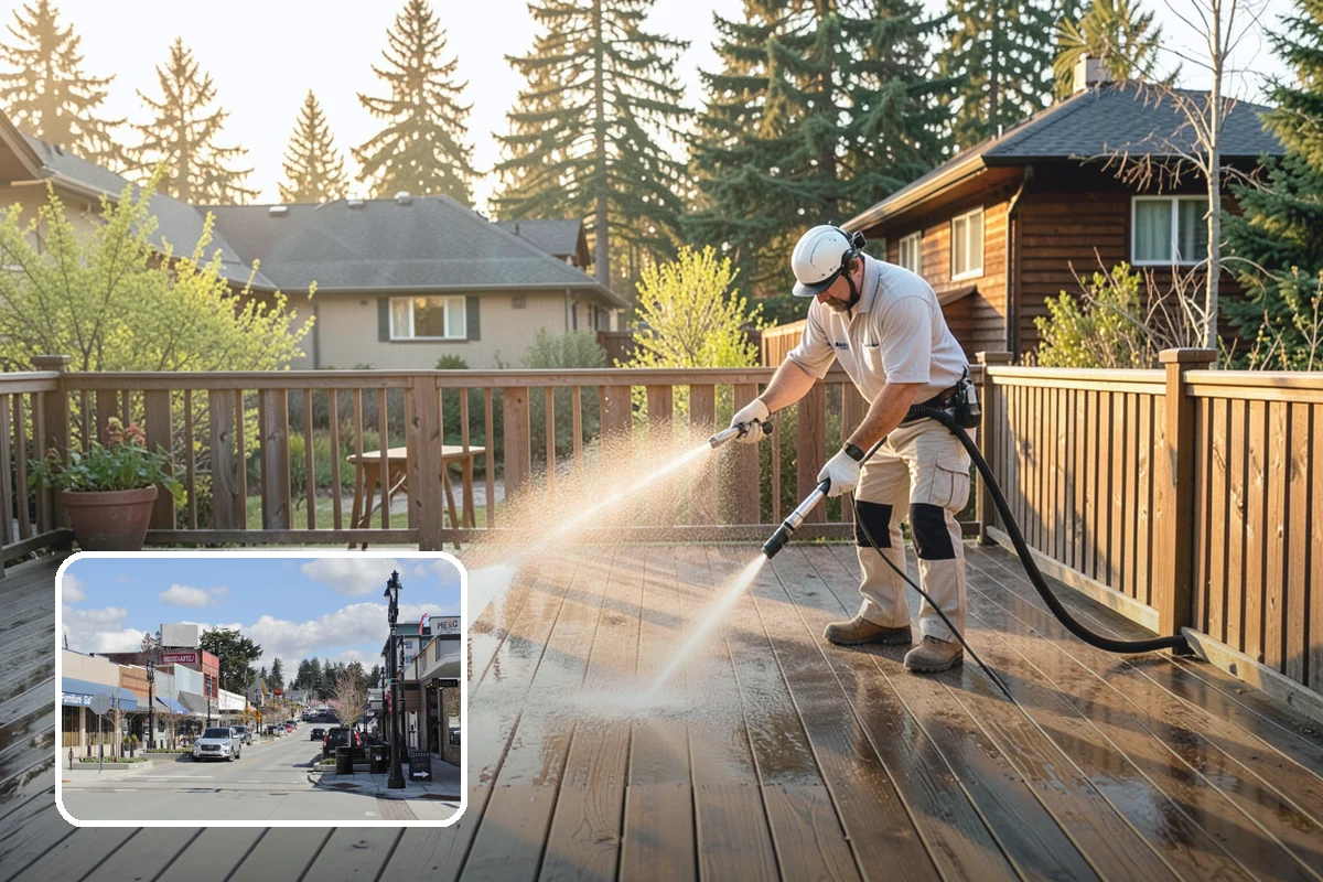Brick House Washing in Bothell, King County, WA - Clears algae and moss from porous brick faces