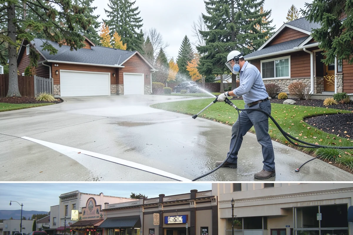 Brick House Washing in Burlington, Skagit County, WA - Target the drier summer window so the porous brick and mortar can dry fully after the wash.