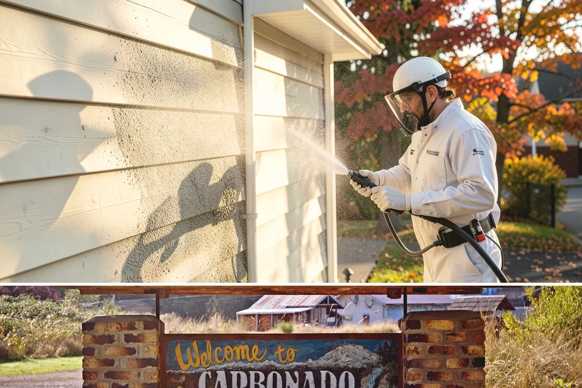Brick House Washing in Carbonado, Pierce County, WA - Target the drier summer window so the porous brick and mortar can dry fully after the wash.