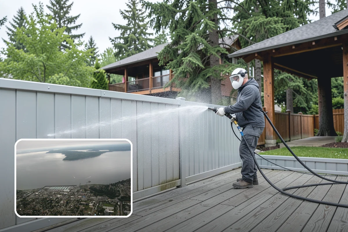 Brick House Washing in Des Moines, King County, WA - Clears algae and moss from porous brick faces