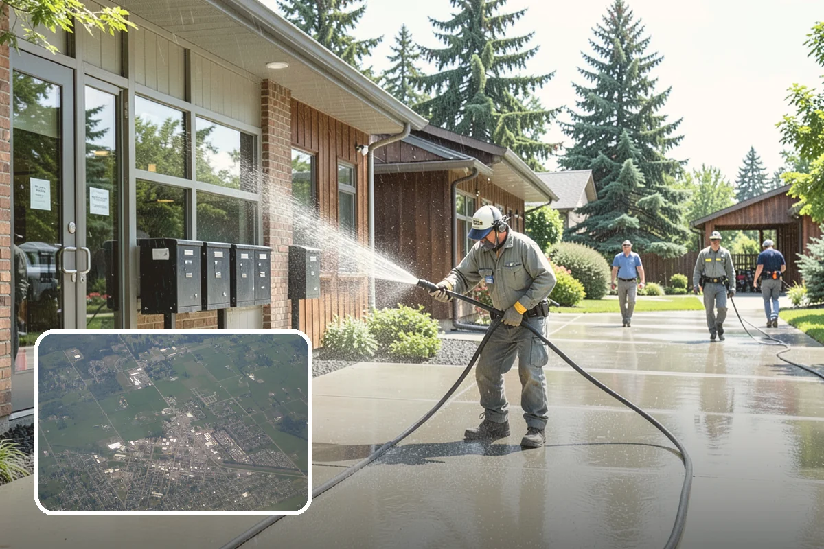 Brick House Washing in Enumclaw, King County, WA - Clears algae and moss from porous brick faces