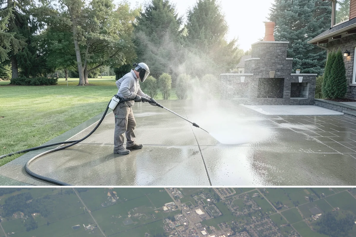 Brick House Washing in Enumclaw, King County, WA - Target the drier summer window so the porous brick and mortar can dry fully after the wash.