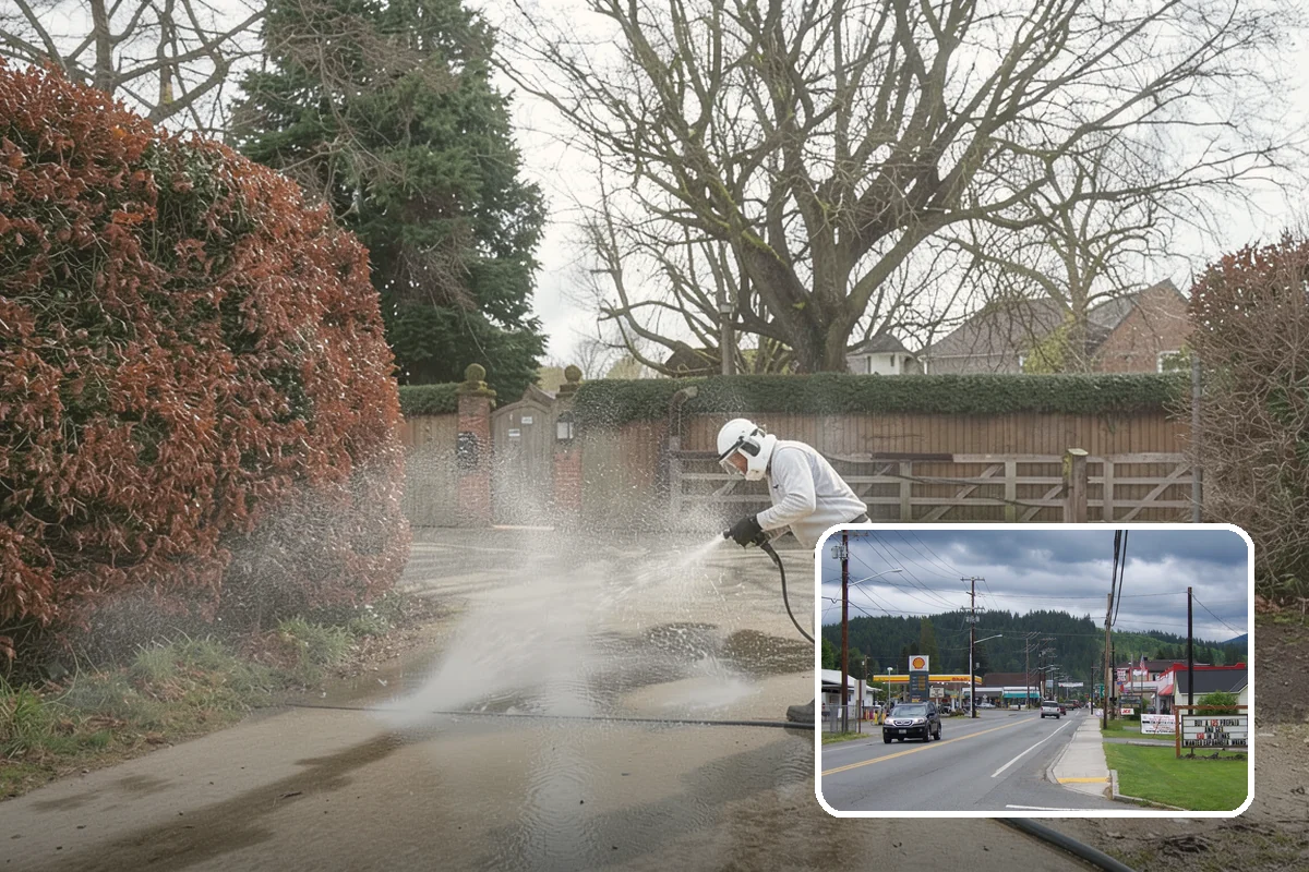 Brick House Washing in Granite Falls, Snohomish County, WA - Clears algae and moss from porous brick faces