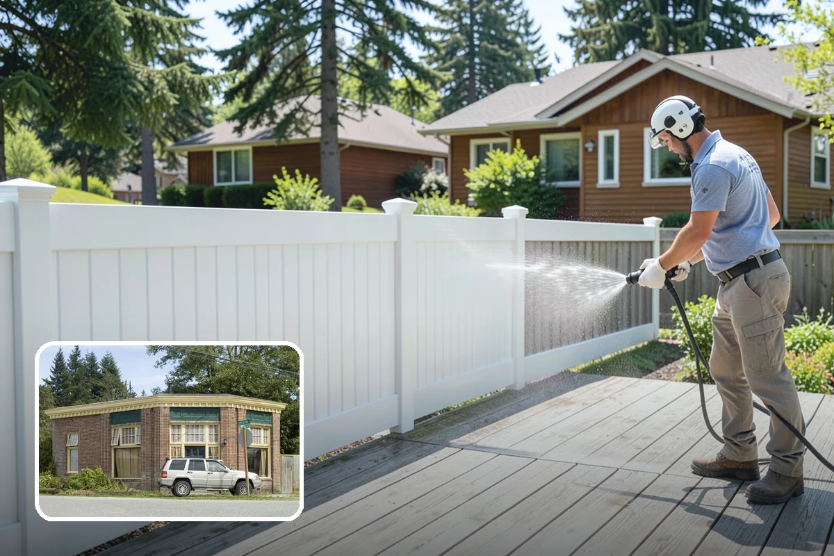 Brick House Washing in Hamilton, Skagit County, WA - Clears algae and moss from porous brick faces