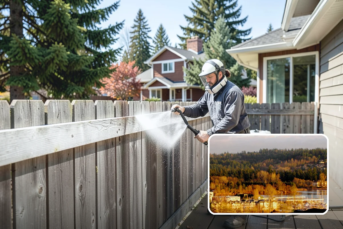 Brick House Washing in Kenmore, King County, WA - Clears algae and moss from porous brick faces