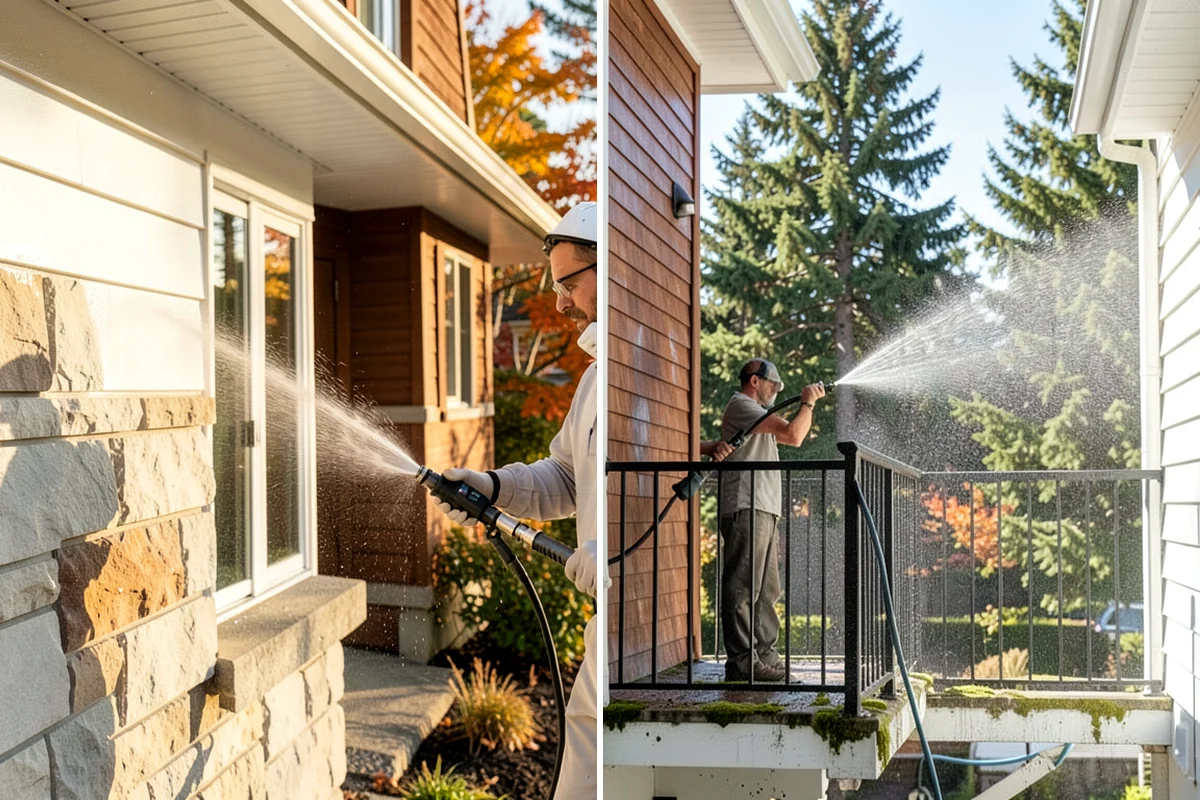 Brick House Washing in Lake Forest Park, King County, WA - Examine mortar joints and flag any that need repair
