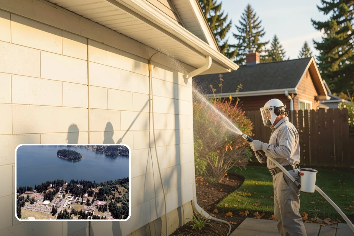 Brick House Washing in Lakewood, Pierce County, WA - Clears algae and moss from porous brick faces