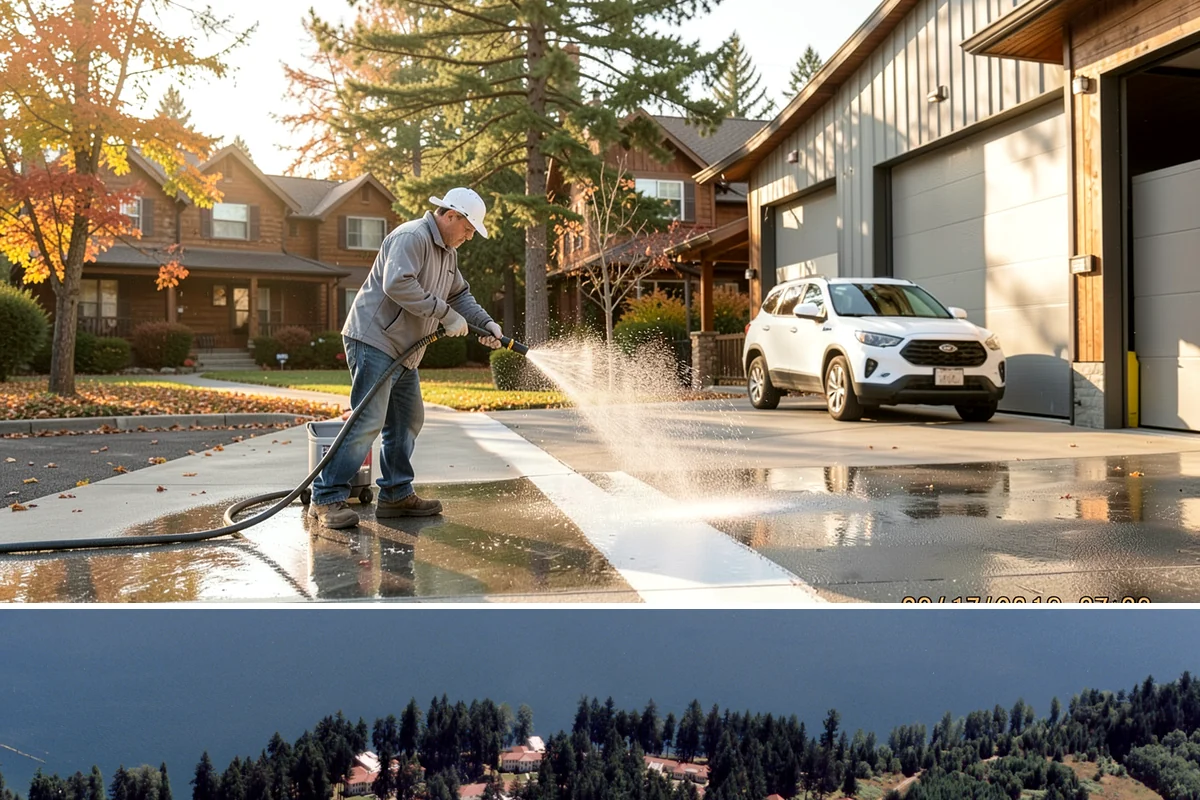 Brick House Washing in Lakewood, Pierce County, WA - Target the drier summer window so the porous brick and mortar can dry fully after the wash.