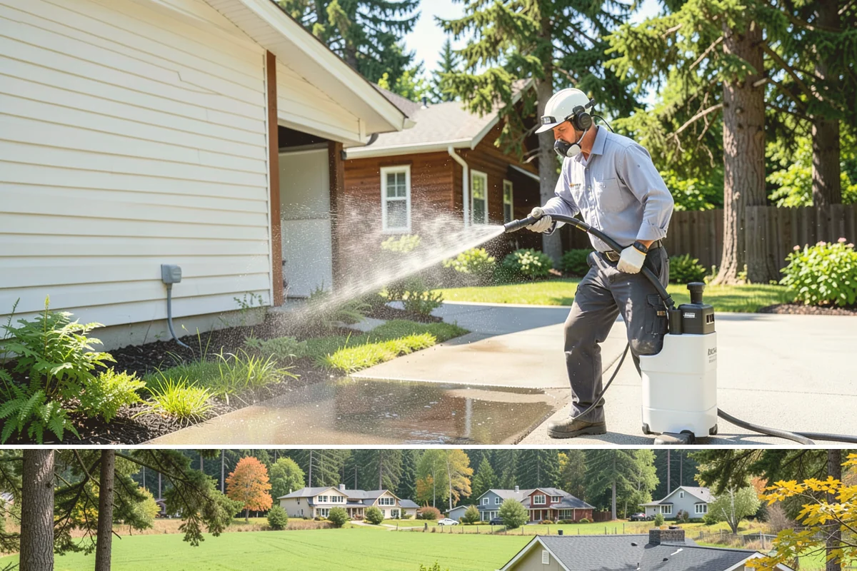 Brick House Washing in Lyman, Skagit County, WA - Target the drier summer window so the porous brick and mortar can dry fully after the wash.