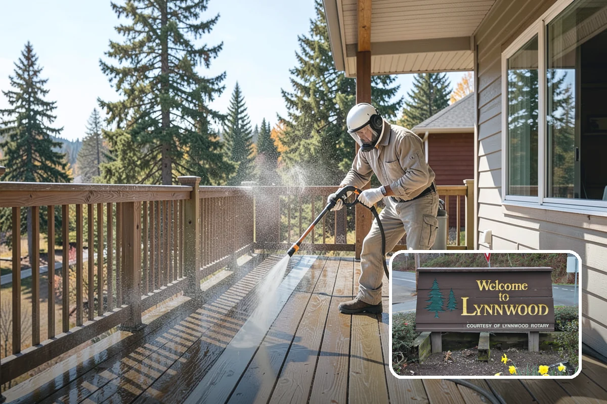 Brick House Washing in Lynnwood, Snohomish County, WA - Clears algae and moss from porous brick faces