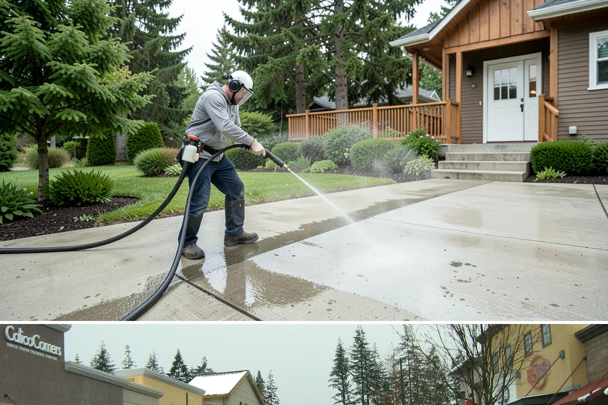 Brick House Washing in Mill Creek, Snohomish County, WA - Target the drier summer window so the porous brick and mortar can dry fully after the wash.