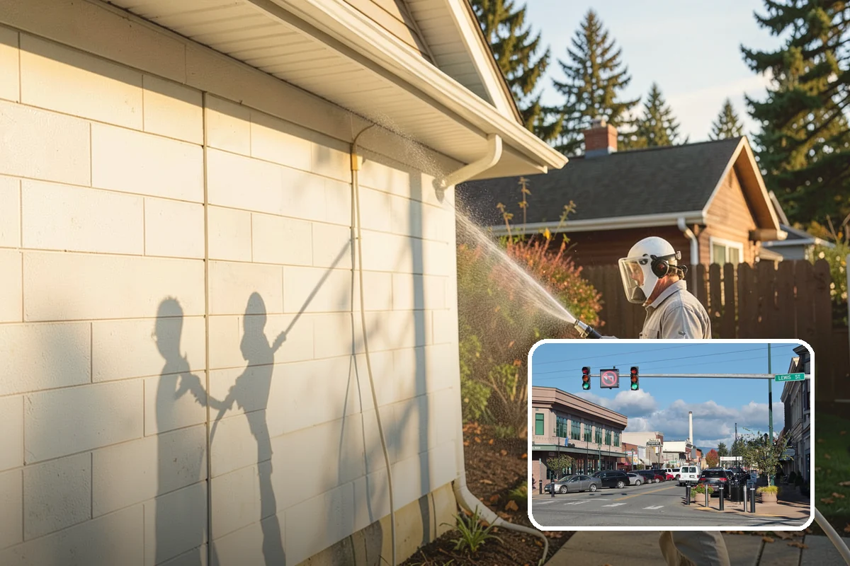 Brick House Washing in Monroe, Snohomish County, WA - Clears algae and moss from porous brick faces