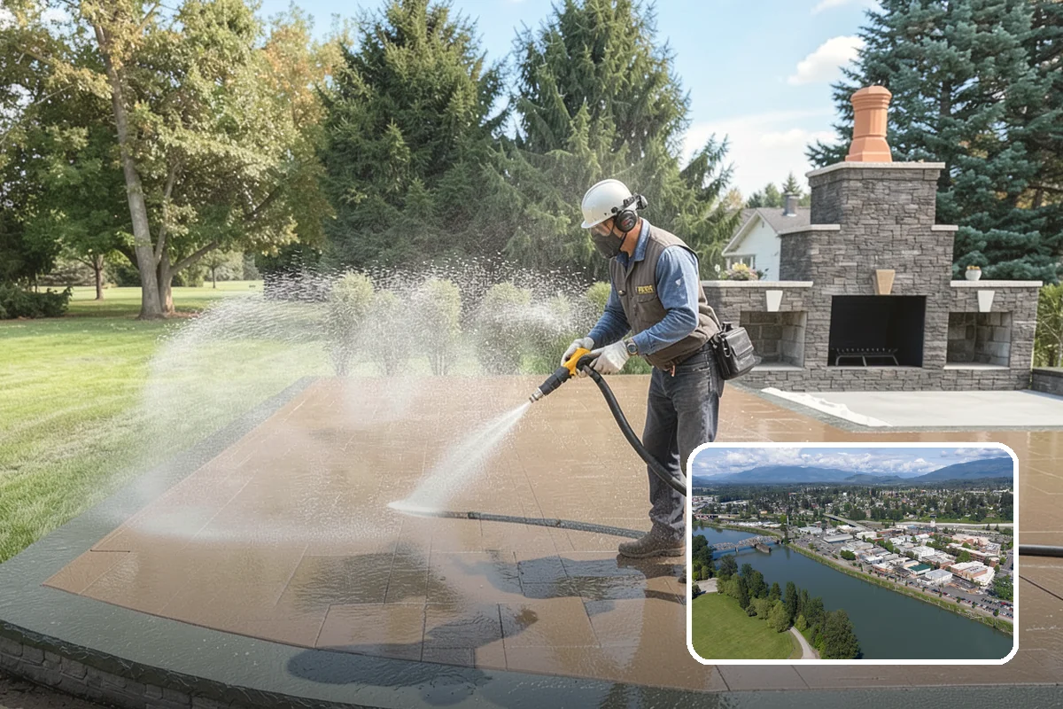 Brick House Washing in Mount Vernon, Skagit County, WA - Clears algae and moss from porous brick faces