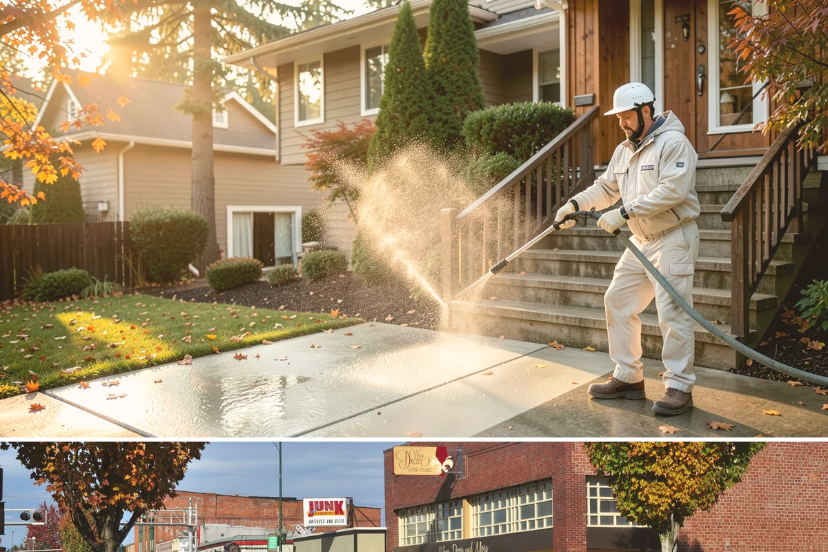 Brick House Washing in Puyallup, Pierce County, WA - Target the drier summer window so the porous brick and mortar can dry fully after the wash.