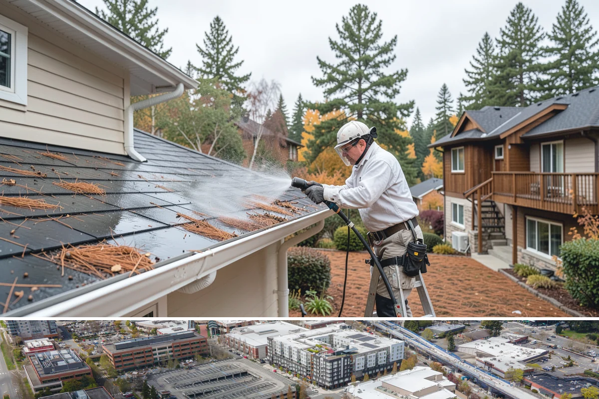 Brick House Washing in Redmond, King County, WA - Target the drier summer window so the porous brick and mortar can dry fully after the wash.