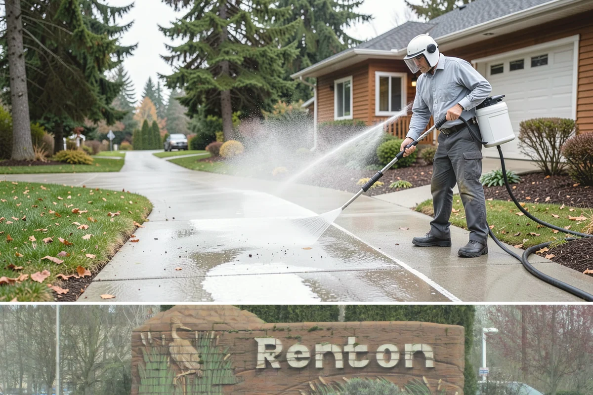 Brick House Washing in Renton, King County, WA - Target the drier summer window so the porous brick and mortar can dry fully after the wash.