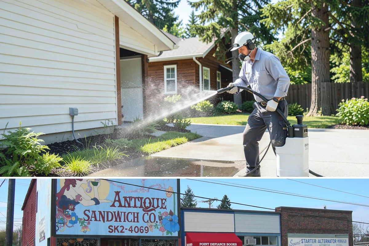 Brick House Washing in Ruston, Pierce County, WA - Target the drier summer window so the porous brick and mortar can dry fully after the wash.