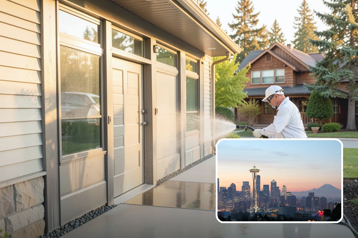 Brick House Washing in Seattle, King County, WA - Clears algae and moss from porous brick faces