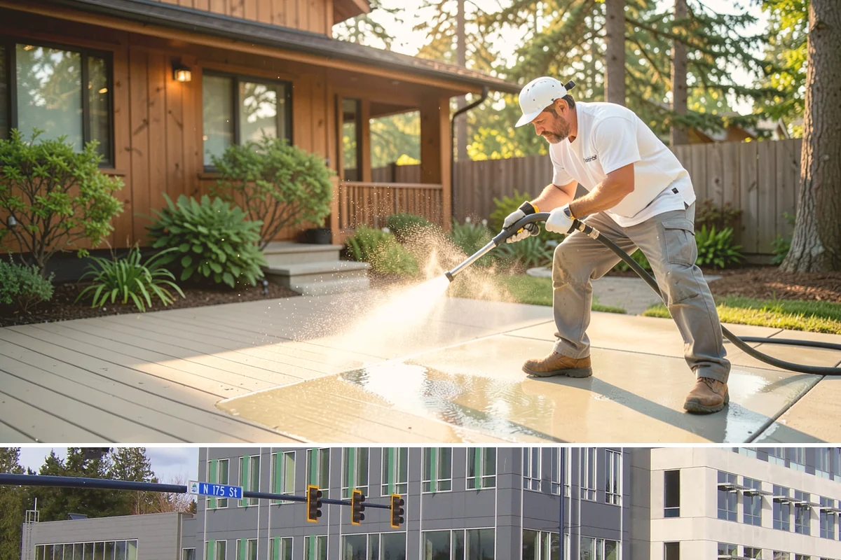 Brick House Washing in Shoreline, King County, WA - Target the drier summer window so the porous brick and mortar can dry fully after the wash.