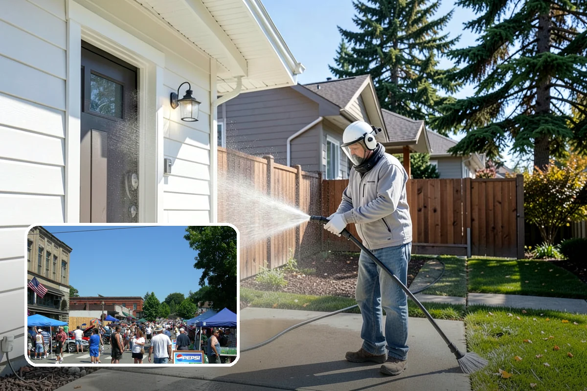 Brick House Washing in Snohomish, Snohomish County, WA - Clears algae and moss from porous brick faces