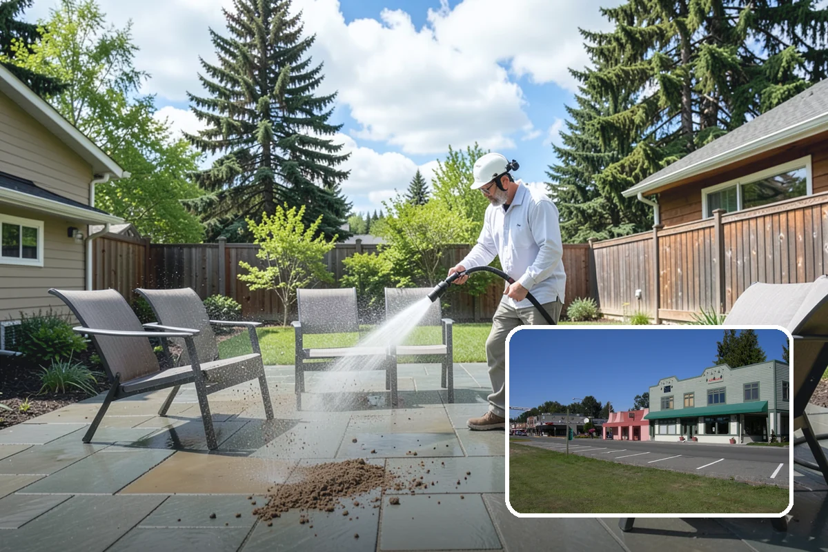Brick House Washing in Snoqualmie, King County, WA - Clears algae and moss from porous brick faces